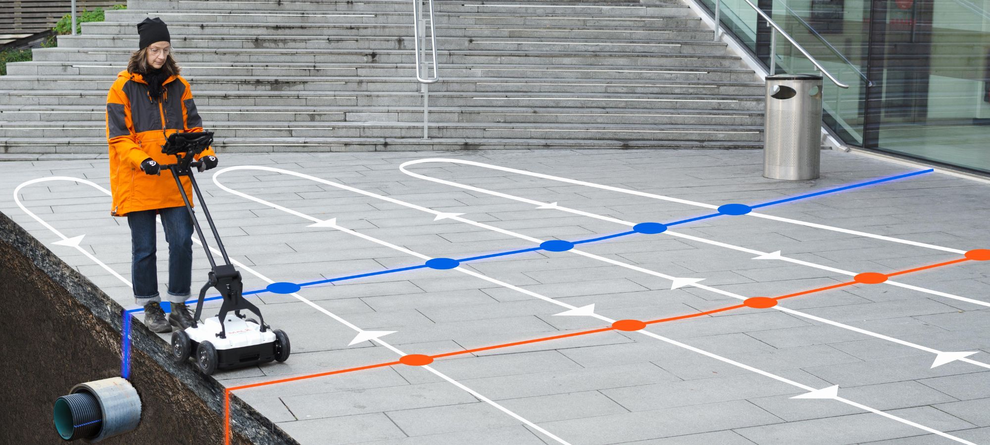 MALÅ Easy Locator Core GPR Pipe Scanner